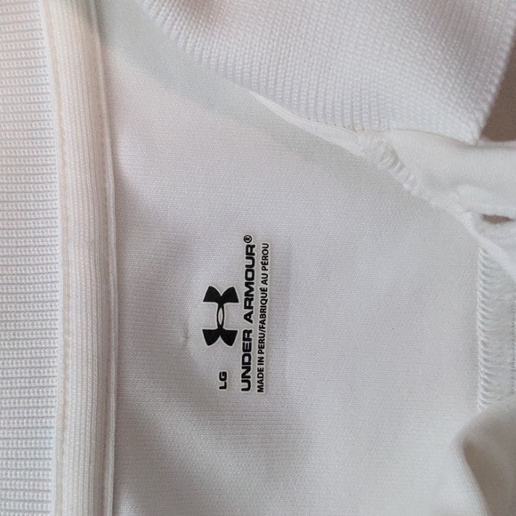 Under Armour Mens Size Large White Maine Black Bears Polo - Picture 2 of 10